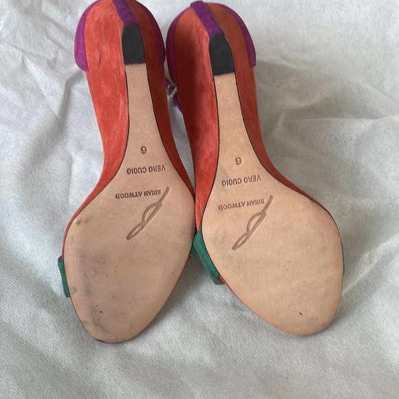 Brian Atwood suede platform - Picture 3 of 5